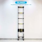  Thang rút inox SUMIKA T510, đai đen, chiều cao 5.1m 