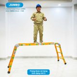  Thang nhôm gấp 4 đoạn JUMBO B203, chữ A cao 1.7m 