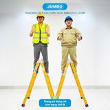  Thang nhôm gấp 4 đoạn JUMBO B204, chữ A cao 2.35m 