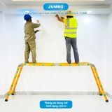  Thang nhôm gấp 4 đoạn JUMBO B204, chữ A cao 2.35m 