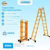 Thang nhôm gấp 4 đoạn JUMBO B304, chữ A cao 2.35m