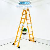  Thang nhôm gấp 4 đoạn JUMBO B304, chữ A cao 2.35m 