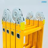  Thang nhôm gấp 4 đoạn JUMBO B304, chữ A cao 2.35m 