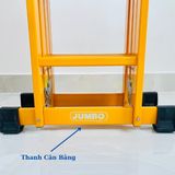  Thang nhôm gấp 4 đoạn JUMBO B304, chữ A cao 2.35m 