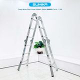  Thang nhôm gấp 4 đoạn SUMIKA SK603, chữ A cao 1.7m, chữ I cao 3.4m 