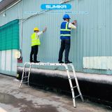  Thang nhôm gấp 4 đoạn SUMIKA SK604, chữ A cao 2.35m, chữ I cao 4.7m 