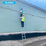  Thang nhôm gấp 4 đoạn SUMIKA SK604, chữ A cao 2.35m, chữ I cao 4.7m 