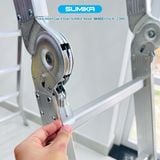  Thang nhôm gấp 4 đoạn SUMIKA SK605, chữ A cao 2.9m, chữ I cao 5.8m 