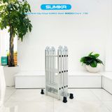  Thang nhôm gấp 4 đoạn Sumika SKM203, chữ A cao 1.7m 