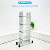 Thang nhôm gấp 4 đoạn Sumika SKM204, chữ A cao 2.35m