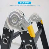  Thang nhôm gấp 4 đoạn Sumika SKM204 NEW, chữ A cao 2.26m, chữ I cao 4.7m 