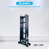  Thang nhôm gấp 4 đoạn SUMIKA SKM205 NEW, chữ A 2.9m, chữ I 5.8m 