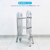  Thang nhôm gấp 4 đoạn SUMIKA SKM603, chữ A cao 1.7M 