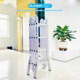  Thang nhôm gấp 4 đoạn SUMIKA SKM604, chữ A cao 2.35m 