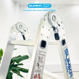  Thang nhôm gấp 4 đoạn SUMIKA SKM604, chữ A cao 2.35m 