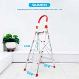  Thang nhôm ghế 4 bậc SUMIKA SK304, chiều cao 1.0m, tải trọng 150kg 