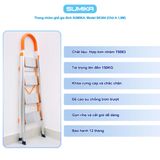  Thang nhôm ghế 4 bậc SUMIKA SK304, chiều cao 1.0m, tải trọng 150kg 