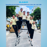  Thang nhôm rút đôi SUMIKA SK380D NEW, chiều cao 1.9M 
