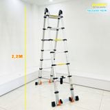  Thang nhôm rút đôi SUMIKA SK440D NEW, chiều cao 2.2M 