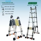  Thang nhôm rút đôi SUMIKA SK640D NEW, chiều cao 3.0M 