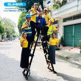  Thang nhôm rút đôi SUMIKA SKS440D, sơn tĩnh điện, chiều cao 2.2M 