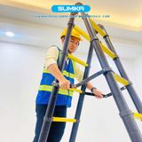  Thang nhôm rút đôi SUMIKA SKS500D, sơn tĩnh điện, chiều cao 2.5M 