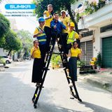  Thang nhôm rút đôi SUMIKA SKS500D, sơn tĩnh điện, chiều cao 2.5M 