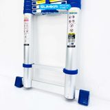  Thang nhôm rút đơn Sumika SKB700, đai xanh, chiều cao 7m 