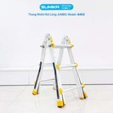  Thang nhôm rút lồng JUMBO A403, chữ A cao nhất 1.4m 