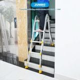  Thang nhôm rút lồng JUMBO A403, chữ A cao nhất 1.4m 