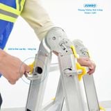  Thang nhôm rút lồng JUMBO A403, chữ A cao nhất 1.4m 
