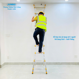  Thang nhôm rút lồng JUMBO A404, chữ A cao nhất 1.9m 