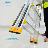  Thang nhôm rút lồng JUMBO A404, chữ A cao nhất 1.9m 