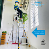  Thang nhôm rút lồng JUMBO A405, chữ A cao nhất 2.5m 