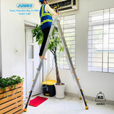  Thang nhôm rút lồng JUMBO A405, chữ A cao nhất 2.5m 