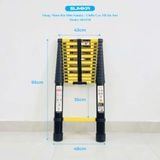  Thang nhôm rút gọn Sumika SKS510, sơn tĩnh điện, chiều cao 5.1m 