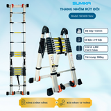  Thang nhôm rút đôi SUMIKA SK560D NEW, chữ A cao 2.8M 