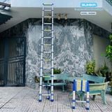  Thang rút nhôm Sumika SKB380, đai xanh, chiều cao 3.8m 