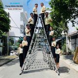  Thang nhôm rút đôi SUMIKA SK760D NEW, chiều cao 3.8M 
