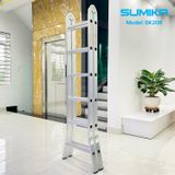  Thang nhôm gấp chữ A SUMIKA SK206, chữ A cao 1.6m 