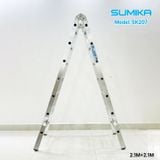  Thang nhôm gấp chữ A SUMIKA SK207, chữ A cao 2.1m 