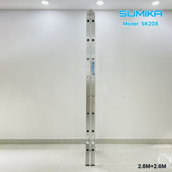  Thang nhôm gấp chữ A SUMIKA SK208, chữ A cao 2.6m 