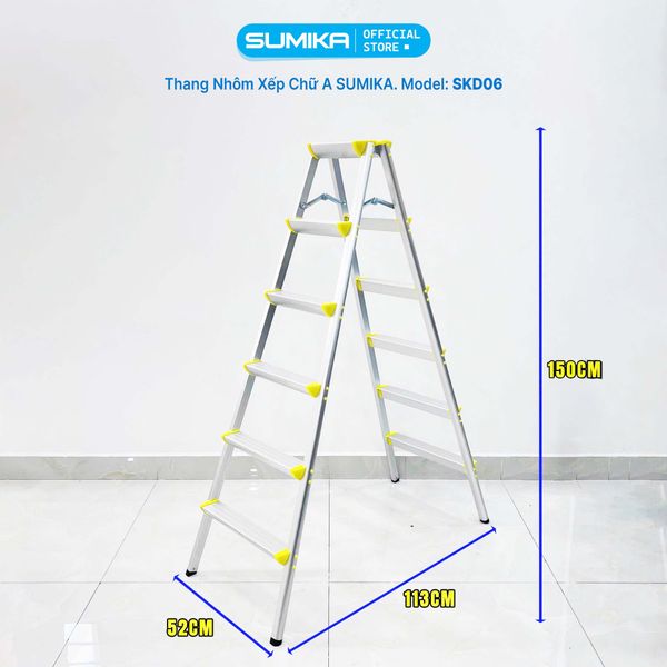  Thang nhôm xếp chữ A SUMIKA SKD06 