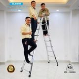  Thang nhôm chữ A rút lồng SUMIKA SKM405, chữ A cao nhất 2.5m 