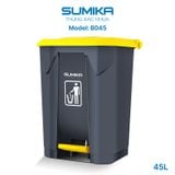  Thùng rác nhựa gia đình SUMIKA B045, dung tích 45L 