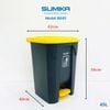  Thùng rác nhựa gia đình SUMIKA B045, dung tích 45L 