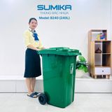  Thùng rác nhựa SUMIKA B240, thùng chứa 240L 