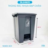  Thùng rác nhựa gia đình SUMIKA B35, dung tích 35L 
