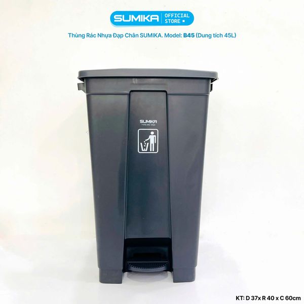  Thùng rác nhựa gia đình SUMIKA B45, dung tích 45L 