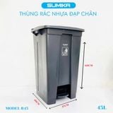  Thùng rác nhựa gia đình SUMIKA B45, dung tích 45L 
